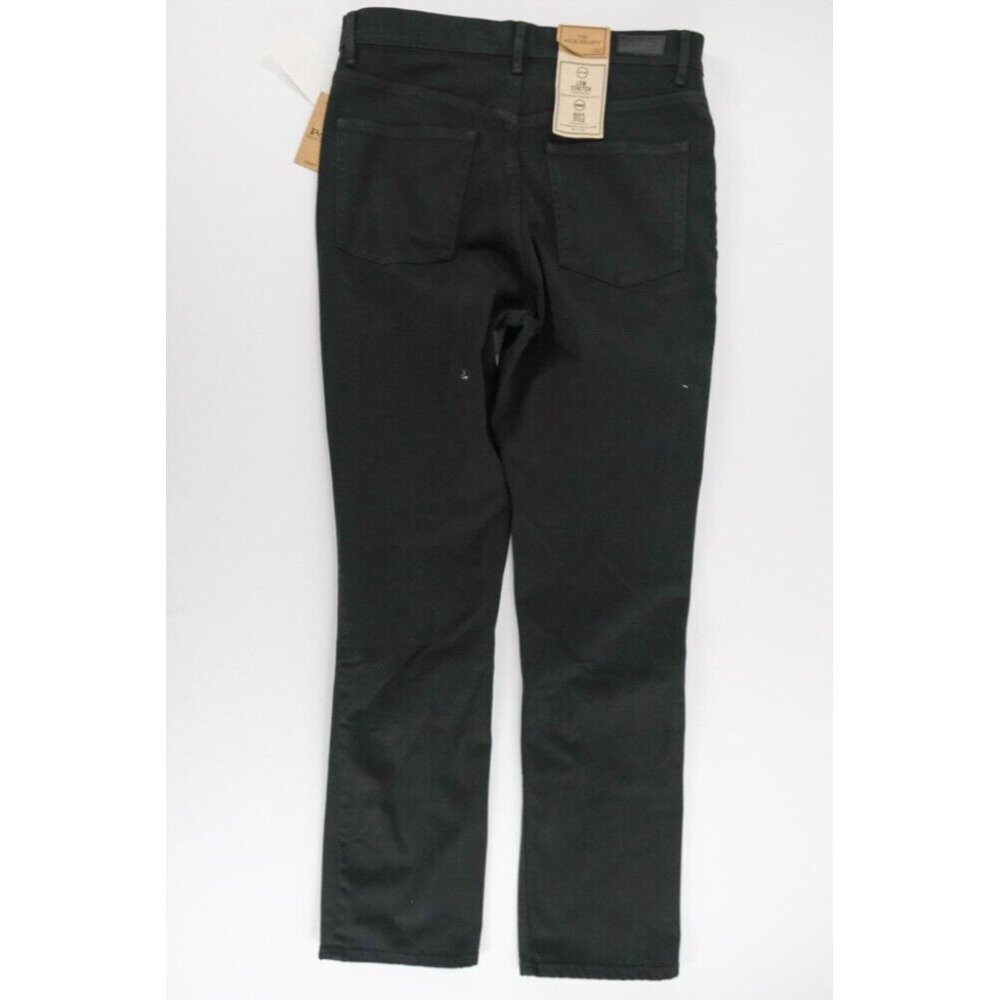Polo Ralph Lauren Sz. 32 Black Slim Straight Split Hem Jeans 34x33 Western $198 - Picture 3 of 11